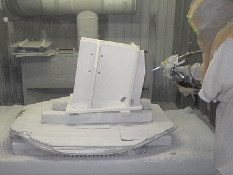 溶線式フレーム溶射